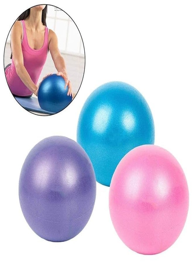ERITIN Mini Exercise Ball 9inch/23cm Small Yoga Soft Pilate Ball Home Training Abdominal Workouts, Anti Burst and Slip, with Inflatable Straw for Therapy, Barre, Core Trainings(Multicolor) - Image 4