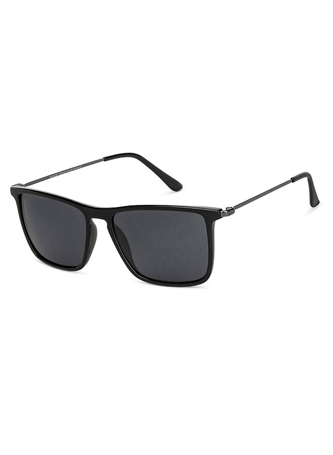 VINCENT CHASE Unisex Mirage Full Rim Square Frame Polarized & UV Protected Sunglasses VC S13982 - 56mm - Black - Image 2