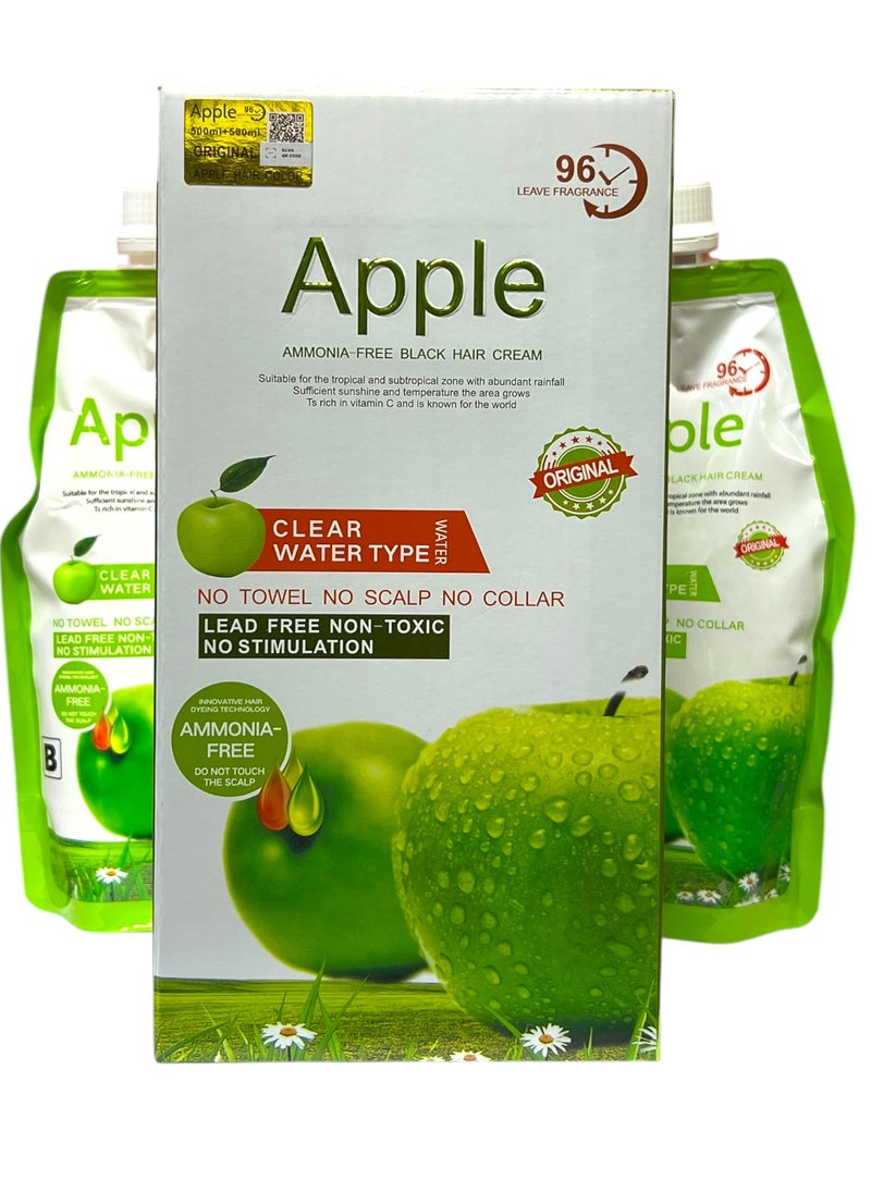 BEAUTY AMBITION Ammonia Free Apple Fruit Dye 96 Extract Black Cream 1000ml  - Image 1