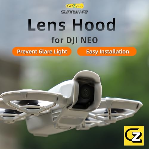 GetZget® Lens Sun Hood for DJI Neo Gimbal Camera Crash Protector Guard & Sun Shade Protection Accessories (Grey) - Image 2