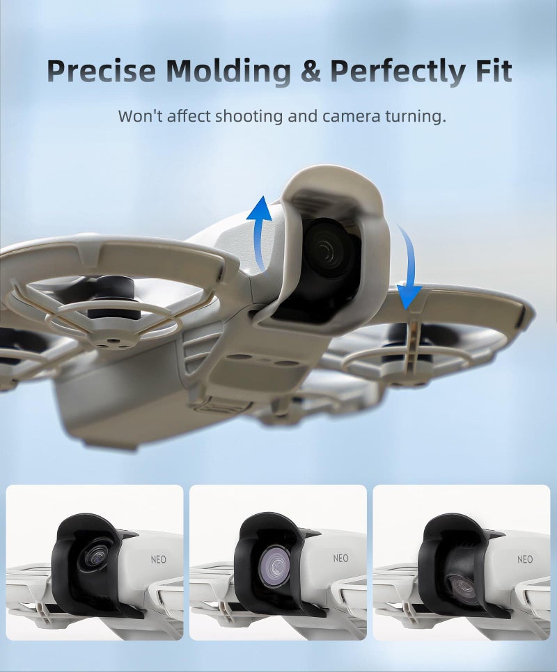 GetZget® Lens Sun Hood for DJI Neo Gimbal Camera Crash Protector Guard & Sun Shade Protection Accessories (Grey) - Image 3