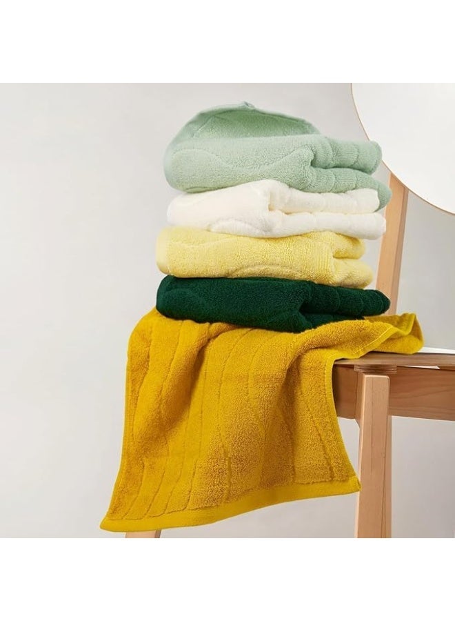 5 Pcs Bathroom Hand Towels, Quick-Dry Multicolor Towels, 100% Cotton, Super Soft & Absorbent, for Hand, Face, Hair, Kitchen or Gym, 13x29 Inches, Perfect for Family Use - Image 3