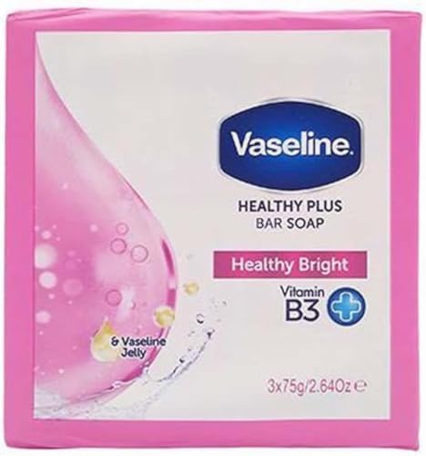 Vaseline Healthy Plus Bar Soap Healty Bright - 3 x 75 gram - Image 3