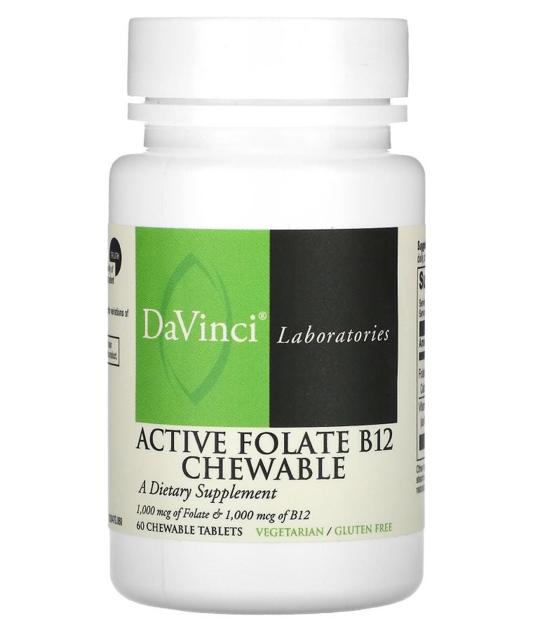 DaVinci Laboratories Active Folate B12 Chewable 60 Chewable Tablets