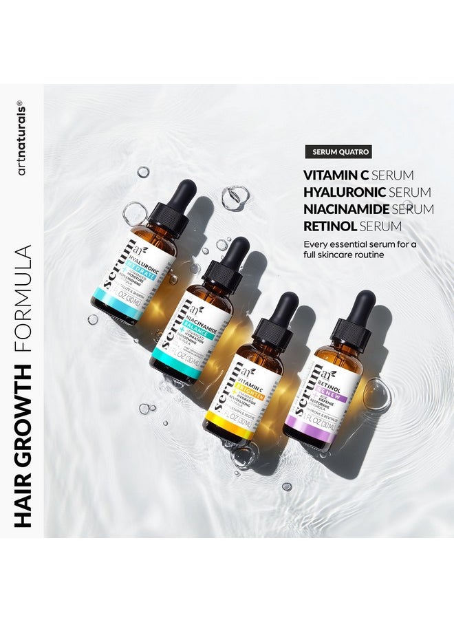 artnaturals - Vitamin C Serum Skin Care 4-Piece Set: Includes Retinol, Hyaluronic Acid & Niacinamide - Anti-Aging, Skin Brightening, Hydrating, Wrinkle Reduction, Dark Spot Corrector - 3-Month Supply - artnaturals - Image 1