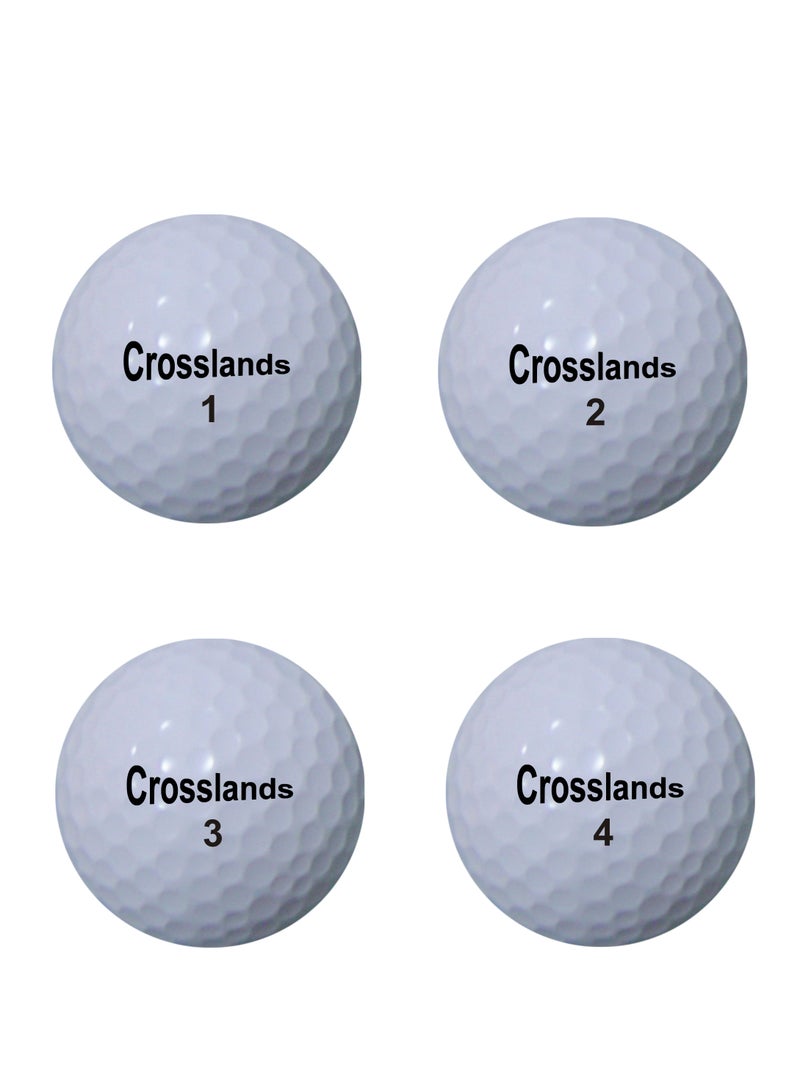 Crosslands Golf Balls Tournament Balls Durable and Light-weighted Golf Balls Ideal for Indoor and Outdoor-Realistic Feel Great Alternative for Golfers-3 LAYER（One Dozen) - Image 4
