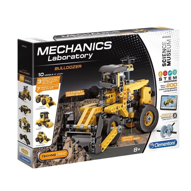 Clementoni - Science & Play Mechanics Labortory Bulldozer 10 Models - 61718 - Image 1