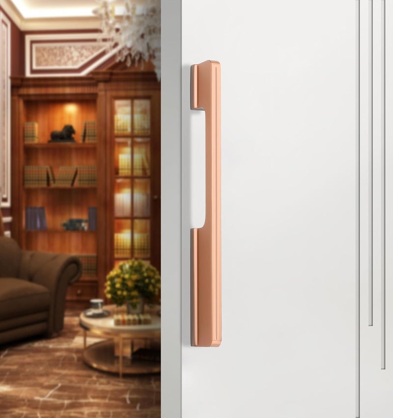 HARMONUS HARMONUS Fancy Aluminium Kitchen Cabinet HandlePull HandleDoor HandleDrawer HandleRose Gold Finish Aluminium Alloy 18 INCH 6 PCS HCRGSAC43618 INCH - Image 4