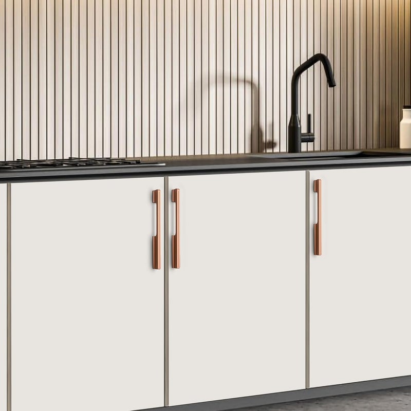 HARMONUS HARMONUS Fancy Aluminium Kitchen Cabinet HandlePull HandleDoor HandleDrawer HandleRose Gold Finish Aluminium Alloy 18 INCH 6 PCS HCRGSAC43618 INCH - Image 2