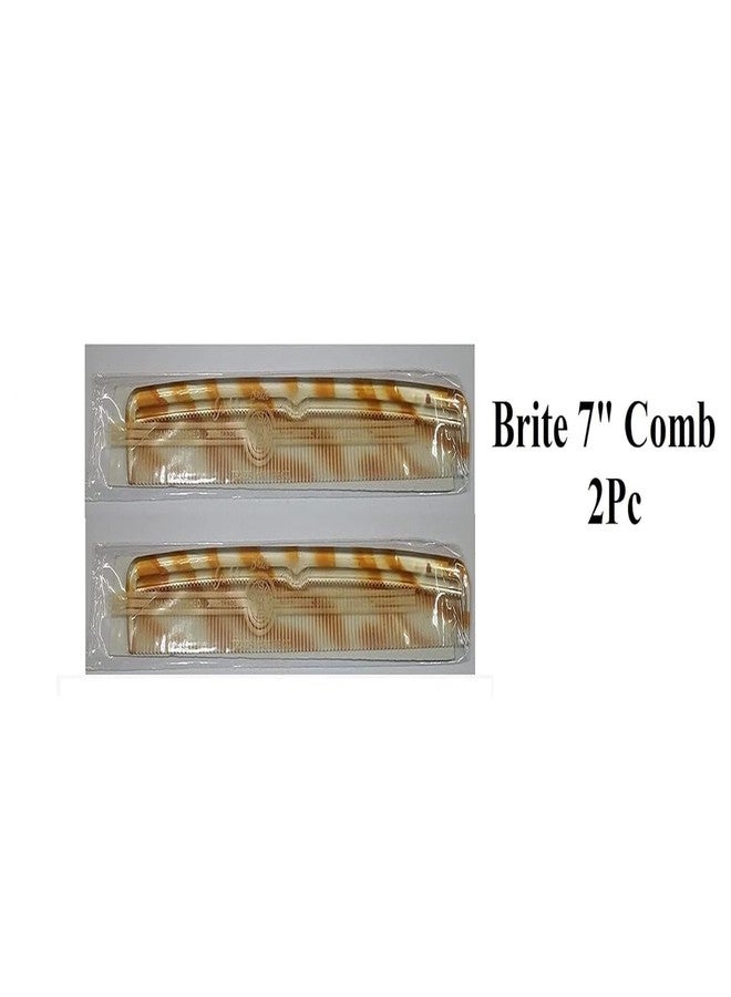 PUTHAK Men's Comb - Gold Seal (7 Inch * 1 Inch) Thin Spikes - 2 pcs - Image 1