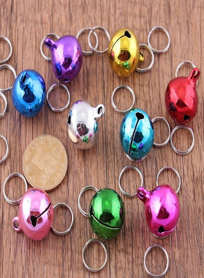 DEVILMAYCARE Pack of 7 Metal Jingle Bells Loose Beads Festival Party Decoration, 12mm Pet Cat Puppy Dog Bells for Collar, DIY Crafts Accessories (Random Color) - Image 2