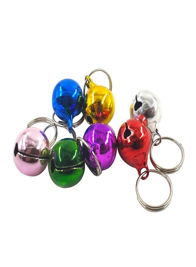 DEVILMAYCARE Pack of 7 Metal Jingle Bells Loose Beads Festival Party Decoration, 12mm Pet Cat Puppy Dog Bells for Collar, DIY Crafts Accessories (Random Color) - Image 1