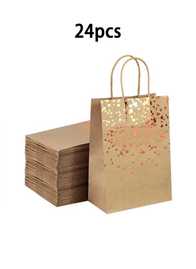 Zeemey 24 Pieces Party Favor Bags,Shopping Bag,Party Bags For Kids, supplies Snack candy Gift Bag Food Bags,Double-Sided Bags For Birthday Wedding Celebrations Party Favors  22*16*8  - Image 1