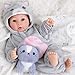 Aori Lifelike Baby Dolls  Realistic 17Inch Baby Girl with Cute Lightweight Body Real Life Baby Doll Set with Accessories for 3 Kids Girls  Collection - Image 2