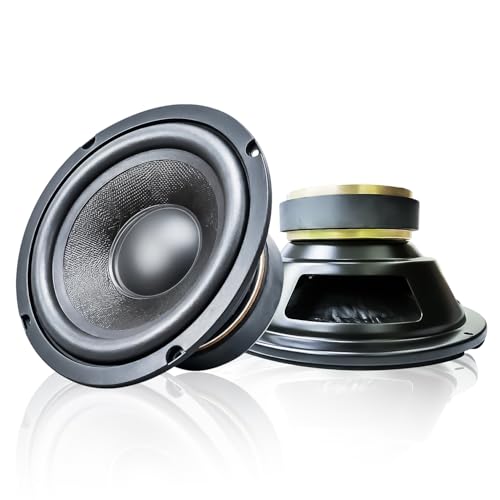 Carzex 6.5 Inch 250w Car Door Subwoofer 40w RMS 4 ohm Deep Bass Subwoofer for Custom Car Audio Projects (1" Voice Coil | 90 x 30mm Magnet)(Pack of 1) - Image 1