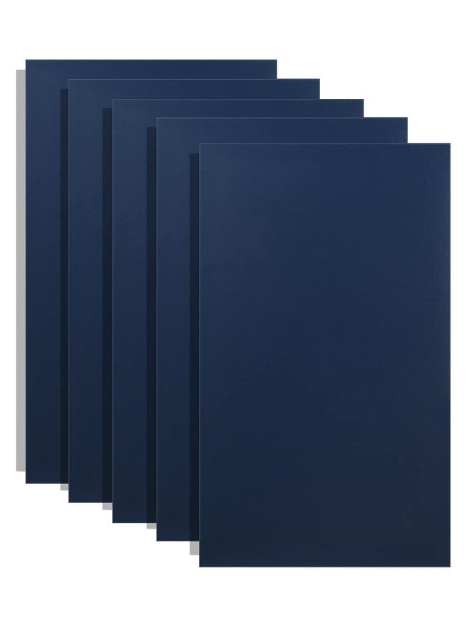 HOUYEE 25 Pack 12mil Letter Size Sand-Textured Polycovers Covers,Binding Presentation Covers, Plastic Binding Covers, Letter Size, Square Corners, Un-Punched, Navy Color - Image 1