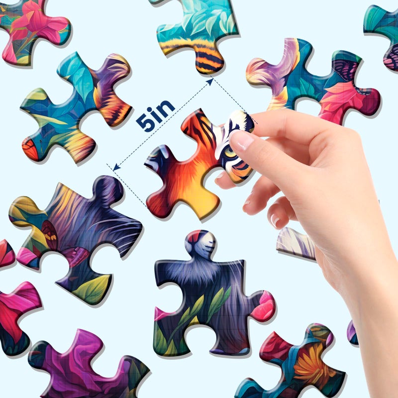 WSCXSC 6 Pack 16 Large Piece Puzzles for Seniors Puzzles Dementia Alzheimer's Products and Activities Alzheimer's Puzzle Elderly Adults Cognitive Game Gift for Patients in Nursing Home with 6 Storage Bags - Image 5