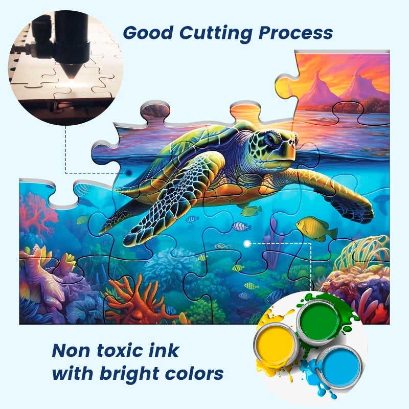 WSCXSC 6 Pack 16 Large Piece Puzzles for Seniors Puzzles Dementia Alzheimer's Products and Activities Alzheimer's Puzzle Elderly Adults Cognitive Game Gift for Patients in Nursing Home with 6 Storage Bags - Image 4