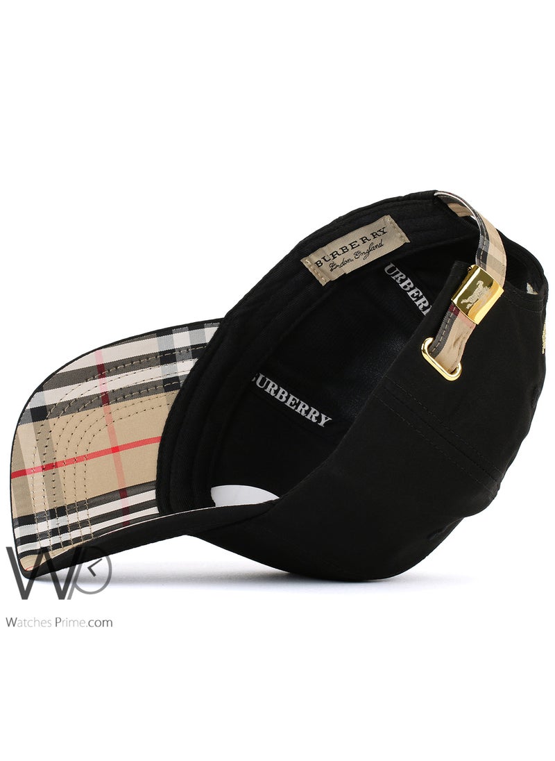 BURBERRY Burberry Baseball Cap Black Color Cotton Hat Men  - Image 4