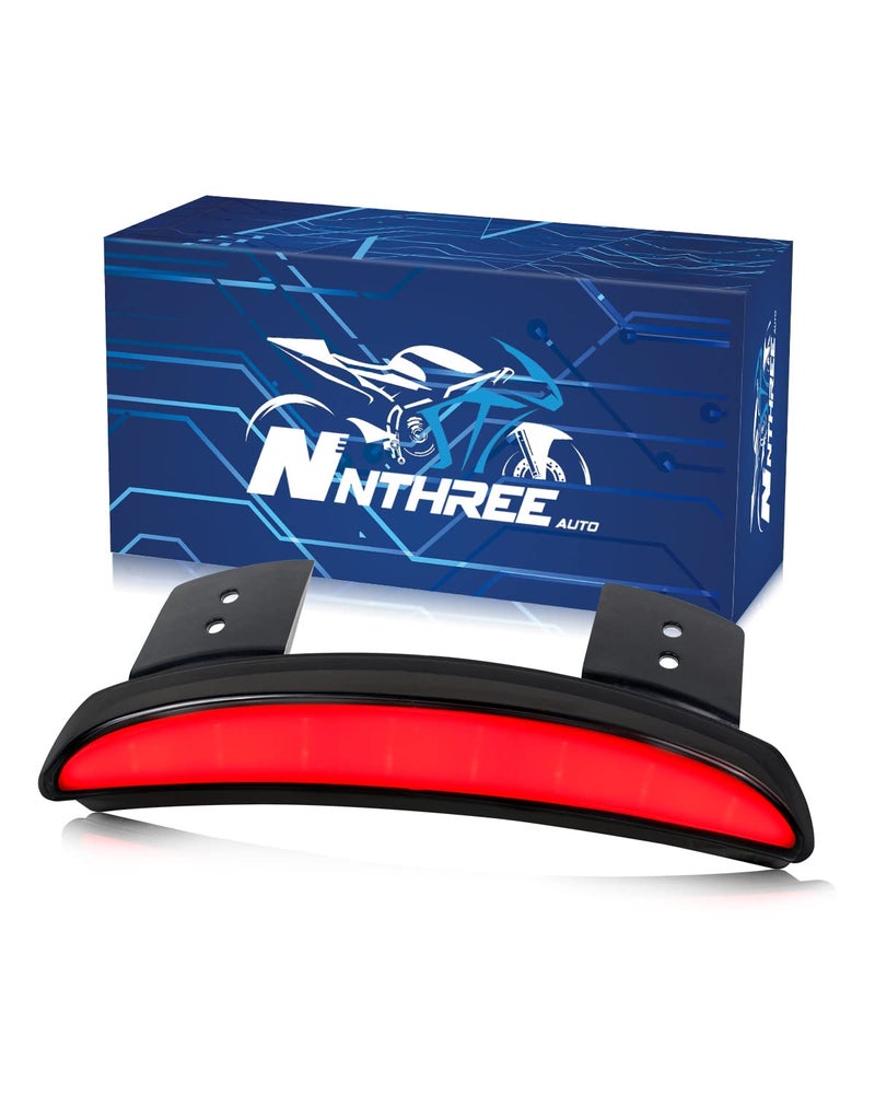 إضاءة خلفية LED مدمجة مع إشارات الانعطاف لنهاية الفندر الخلفي للدراجة النارية NTHREEAUTO متوافقة مع هارلي سبورتستر XL883N XL1200N XL1200V XL1200X ضوء منتشر