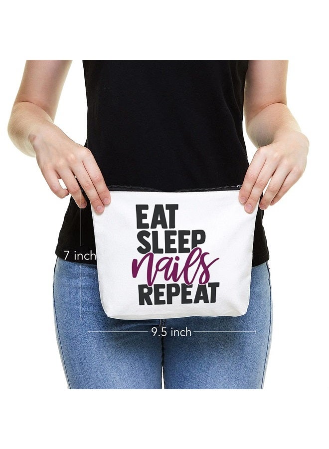 Nail Tech Supplies Nail Tech Gifts Nail Technician Gifts for Women Nails Stylist Gifts- Eat Sleep Nails Repeat- Funny Birthday Wine Gifts for Nail Artist, Nail Stylist, Manicurist, Nail Teach