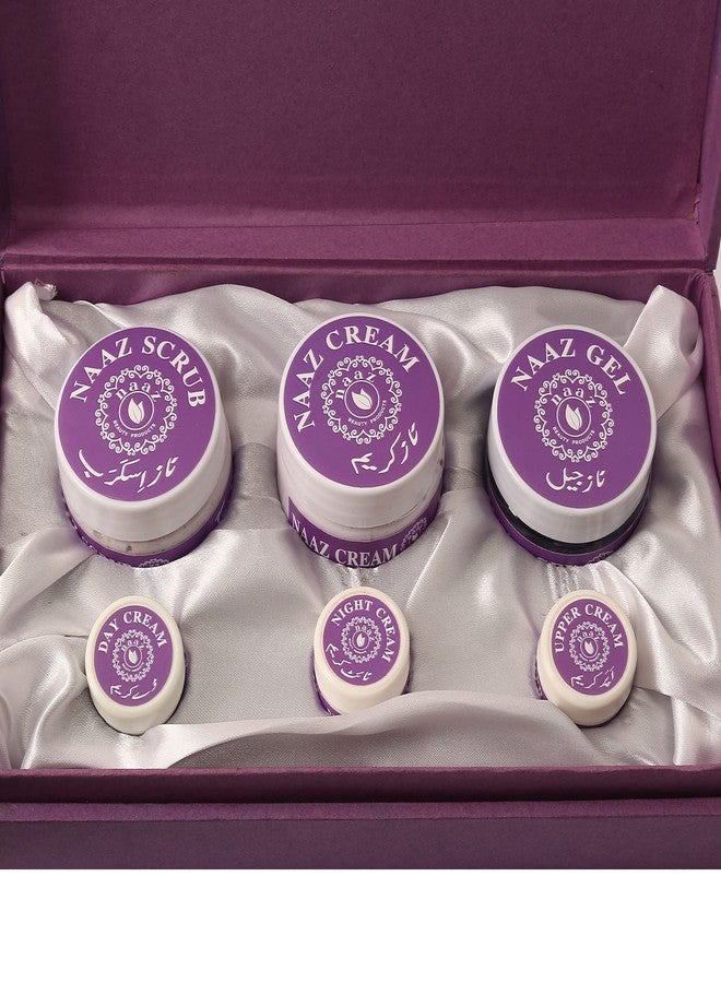 Naaz Wrinkle Kit (Size - Big) (700 gms) (Package Includes Scrub, Cream, Gel, Day Cream, Night Cream, Upper Cream) - Image 2