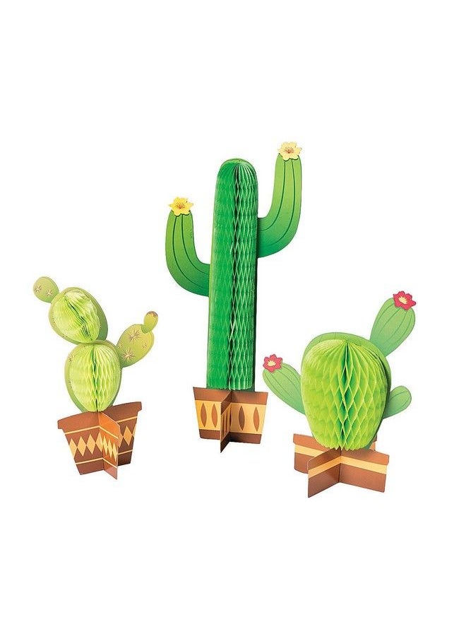 Fun Express Cactus Tissue Centerpieces (3 Piece Set)  - Image 2