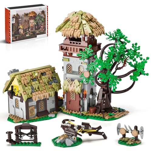 BNG Medieval Town Castle Building Set for AdutsKnights Training Ground Building Blocks ToyMedieval Build and Display Model for Home DecorIdea Gifts for Teen Kids Boys 81109PCS - Image 1