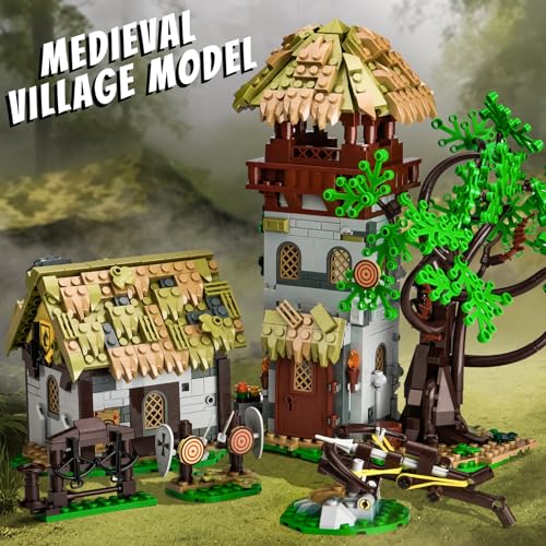 BNG Medieval Town Castle Building Set for AdutsKnights Training Ground Building Blocks ToyMedieval Build and Display Model for Home DecorIdea Gifts for Teen Kids Boys 81109PCS - Image 5
