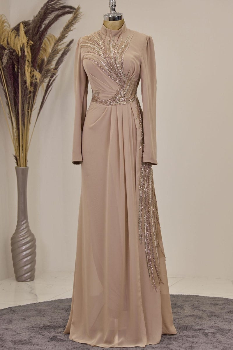 Esilanur Ebru Hijab Jumpsuit Gold - Image 1