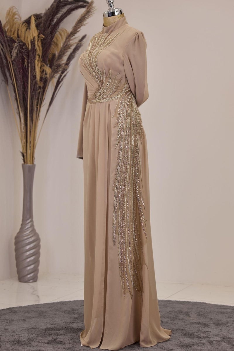 Esilanur Ebru Hijab Jumpsuit Gold - Image 4