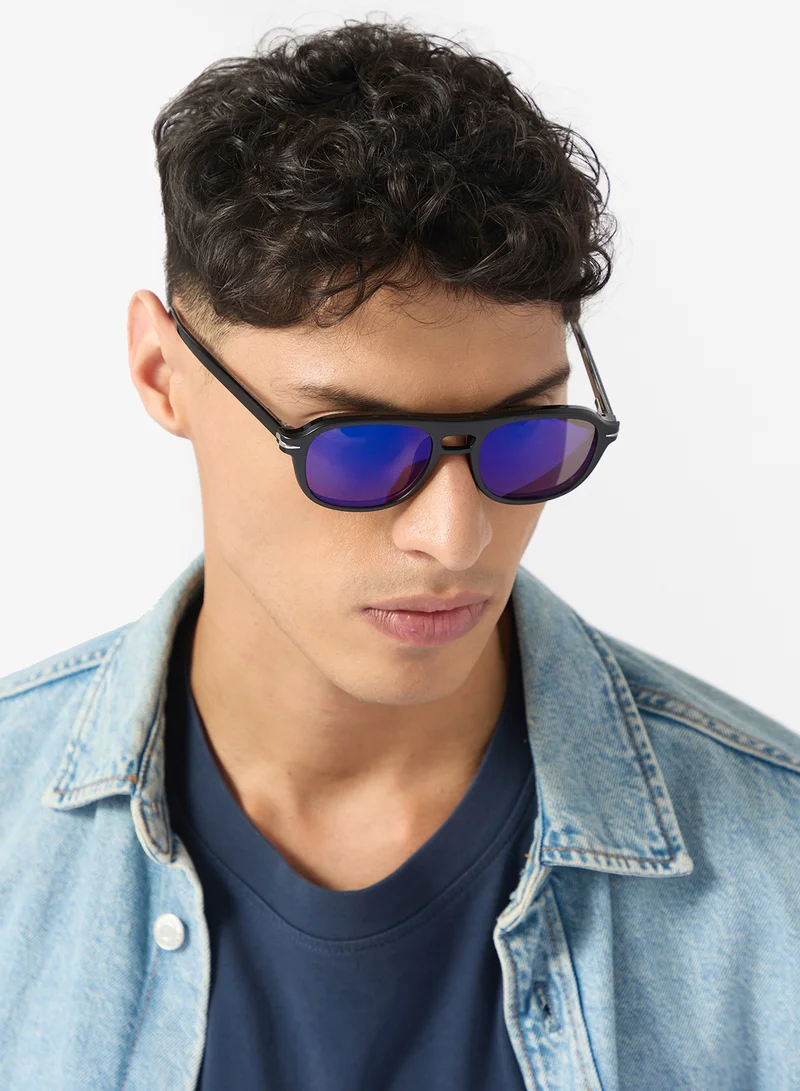 Seventy Five Polarized Lens Aviator Sunglasses