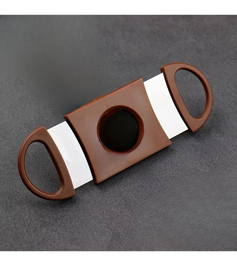 Black Stainless Steel Cigar Cutter Set Portable Cigar Scissors Accessory Tools - Image 3