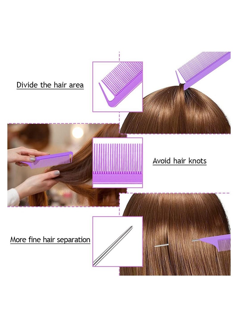 ORiTi Hair Tail 3Pack Hair Loop Tool Set with 2Pcs French Braid Tool Loop 1Pcs Rat Tail Comb Metal Pin Tail Braiding Comb for Hair Styling  - Image 2