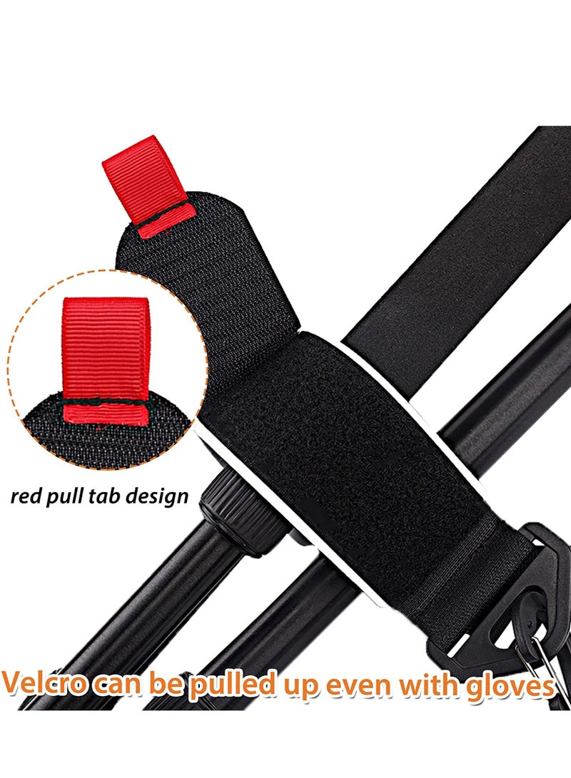 Excefore Snowboard and Boot Carrier Straps, Adjustable Ski Shoulder Carrier, Features Cushioned Shoulder Sling, Effortlessly Transport Your Ski Gear Everywhere You Go (Ski Carrier, 2 Pack)  - Image 3