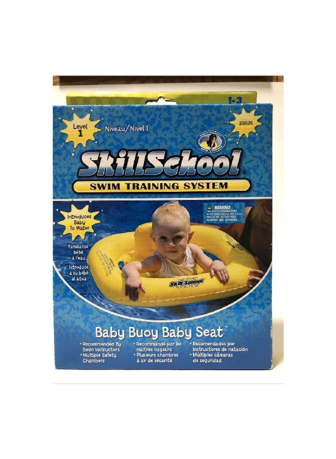 سويم لاين عوامة سباحة قابل للنفخ للأطفال باللون الأصفر، ويعرف أيضًا بـ "Aqua Coach Baby Buoy" ويحمل الرقم  19.38 x 27.305 x 4.775 سم 9825 - Image 2