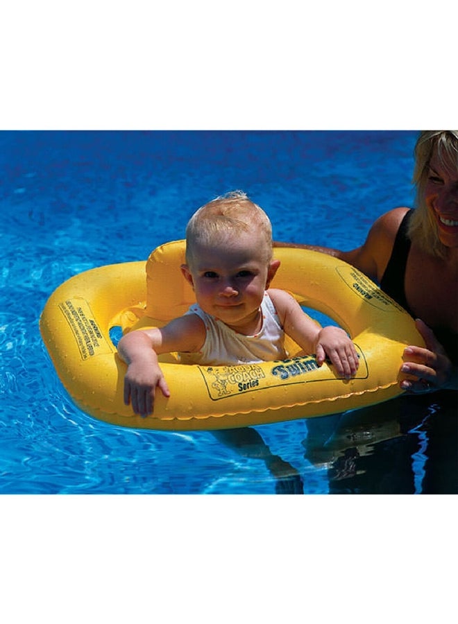 سويم لاين عوامة سباحة قابل للنفخ للأطفال باللون الأصفر، ويعرف أيضًا بـ "Aqua Coach Baby Buoy" ويحمل الرقم  19.38 x 27.305 x 4.775 سم 9825 - Image 3