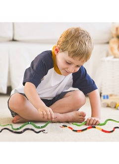 HAPTIME Fake Snakes 12 Inches Rubber Snake Realistic Toy Snake 12 Pcs Plastic Snakes 6 Great As Garden Props To Scare Birds Squirrels Mice Pranks And Halloween Decoration  - Image 5