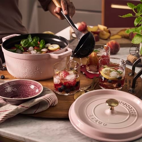 Staub Cast Iron 4-qt Round Dutch Oven - Peony Pink - Image 2