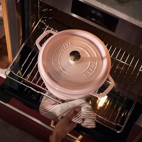 Staub Cast Iron 4-qt Round Dutch Oven - Peony Pink - Image 4