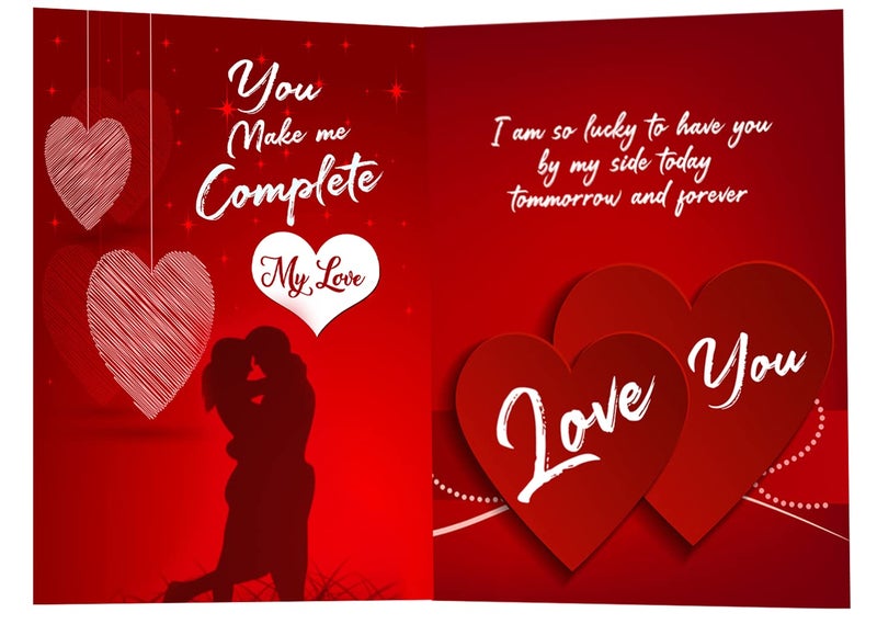 ME  YOU ME & YOU Valentine's Week Day Gift Hamper | Romantic Gift For Wife/Husband/Girlfriend/Lover | Valentines Day Gift | Rose Day | Unique Love Gift-Red Teddy & Love Card - Image 3