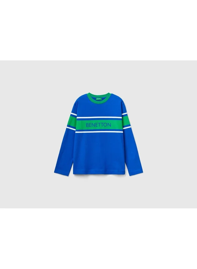 UNITED COLORS OF BENETTON Oversized Fit Crew Neck T-Shirt