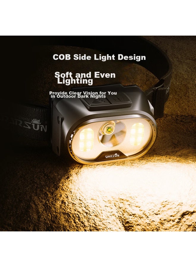 Warsun Warsun W21 Motion Sensor Headlamp, High Brightness Night Fishing Light, Head-mounted Work Light, Long Battery Life, Outdoor Mining Lamp, Fishing Light - Image 4