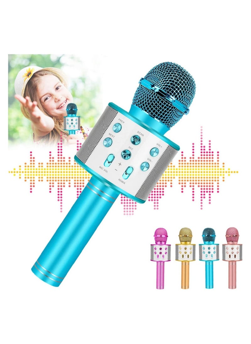 Bluetooth Karaoke Microphone Wireless Portable Singing Microphone for Kids Adults Karaoke Machine for Kids Toys Birthday Gifts Ideas - Image 1