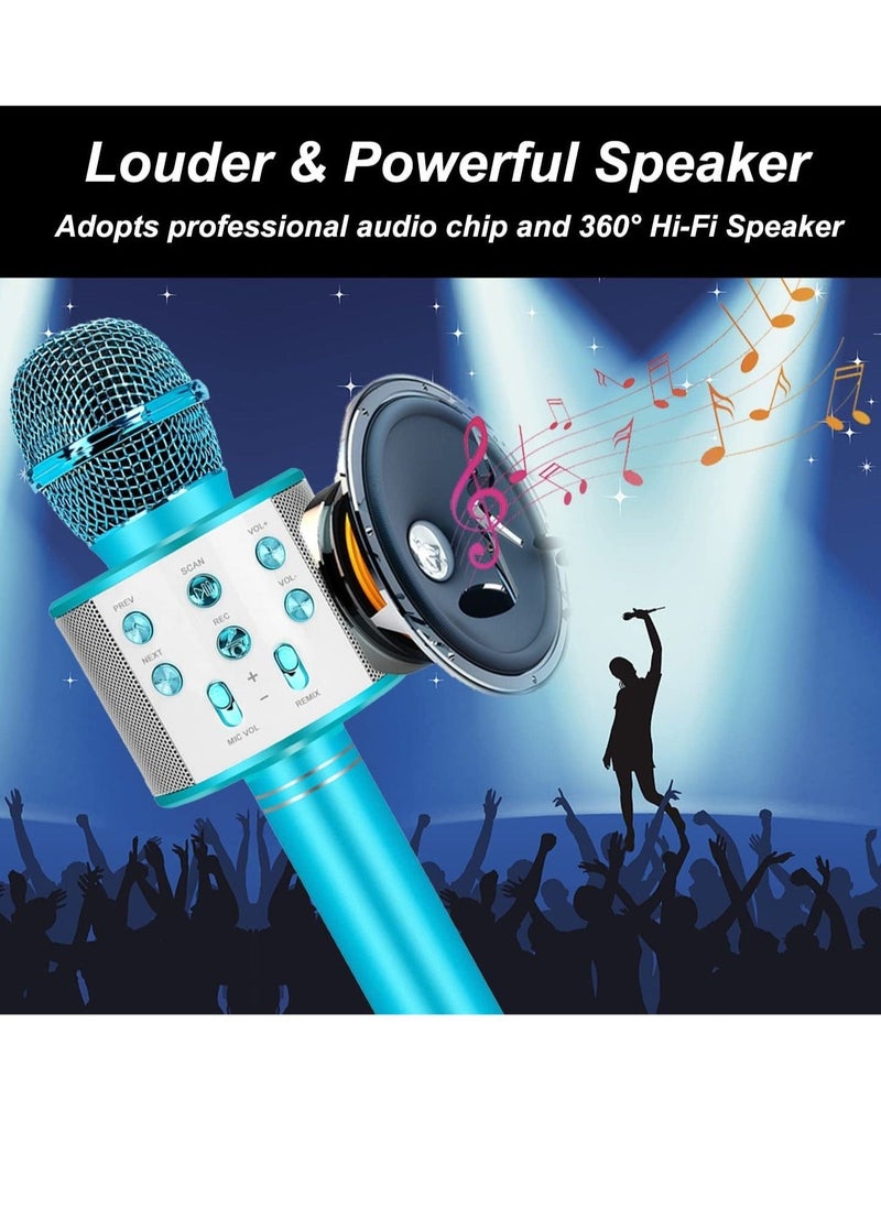 Bluetooth Karaoke Microphone Wireless Portable Singing Microphone for Kids Adults Karaoke Machine for Kids Toys Birthday Gifts Ideas - Image 4