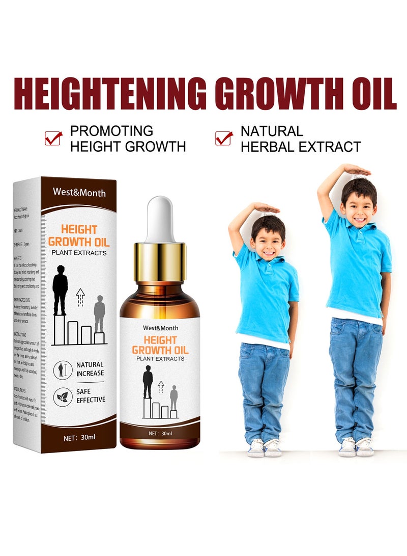 West&Month Height growth oil plant extracts body boost essential oils foot stimulation massage  - Image 2