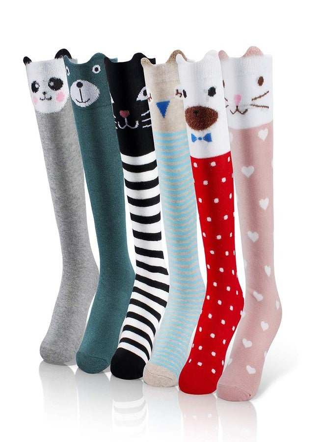 imucci Girl's Cotton Calf Length Stockings (43221-4295, Black, 6-7 Years) -6 Pairs - Image 1
