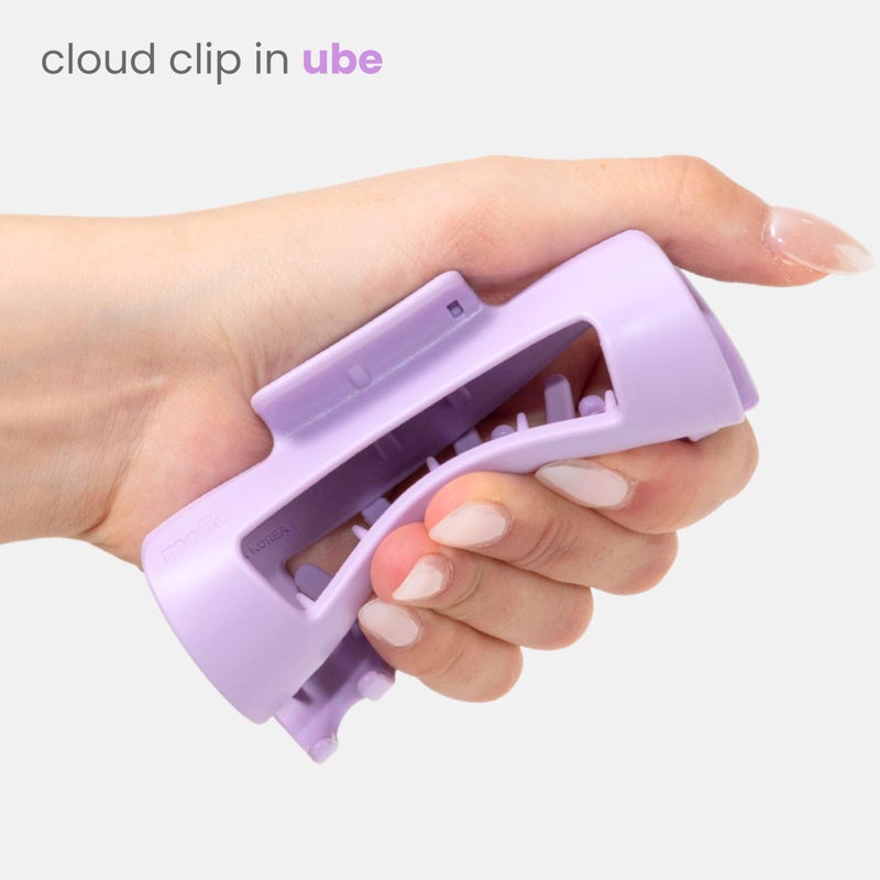 Mello The Original Mello Hair Claw Clip Squishy Claw Clip Made in Korea Patent Pending 30021976 (Purple, Green, Dark Brown, 3 Pack Medium) - Image 2