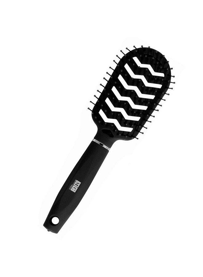 MILANO COLLECTION Women’S Gentle Notangle Wet & Dry Speed Styling Wide Bristle Wig Brush For Human Hair Wigs Synthetic Wigs & All Types Of Human Hair (Regular) - Image 2