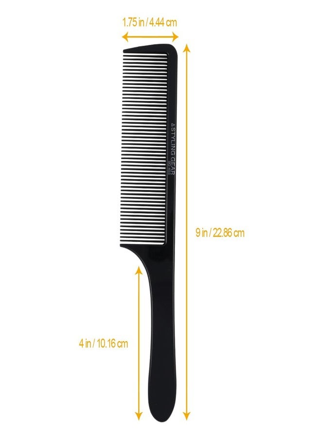 Styling Gear No. 403 Fade Barber Clipper Barber Comb Cutting Combs Flexible Styling Combs Blending Comb For Fades Flat Top 1 Pc. (Black) - Image 3
